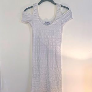 White Body Con bebe Dress